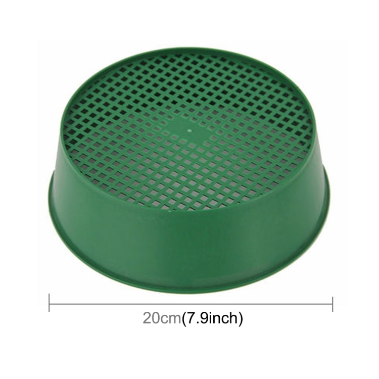 Plastic Mesh Sieve Soil Sieve PE Plastic Net Glasses of Gardening Tools Gardening Supplies, Sieve Diameter: 3 x 3.5mm