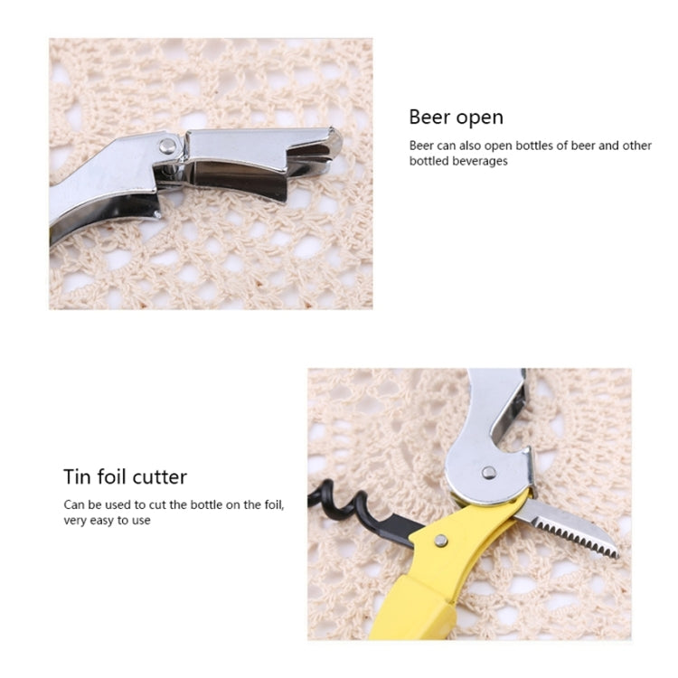 10pcs Multi-function Sea Horse Pattern Stainless Wine Bottle Opener, Can Opener Bottle Opener, Random Color Delivery