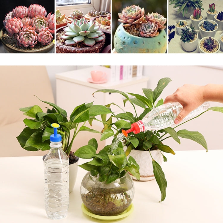 2 PCS Portable Small Plastic Watering Sprinkler Kettle Mouth Bottle Cap Plant Watering Sprinkler Portable Household Potted Plant Waterer Gardening Tools Watering Sprinkler Mouth, Random Color Delivery