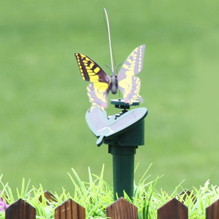 Solar Powered Electric Rotating Butterfly Hummingbird Decorative Fly Simulation Butterfly Pet Funny Toy Gardening Pastoral Decoration Toys