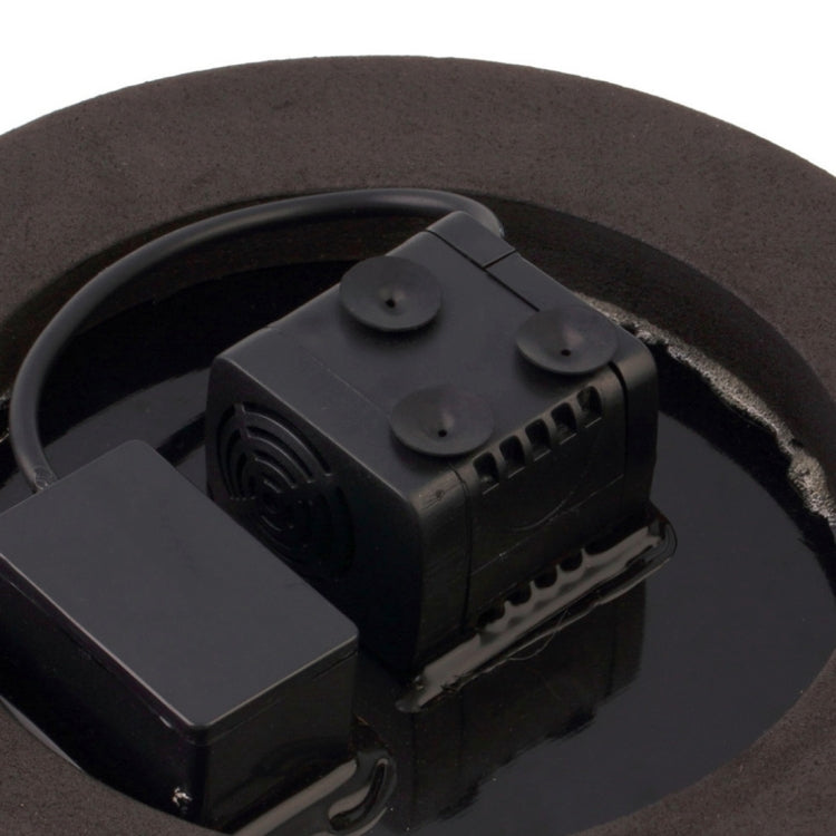 Solar Powered Water Pump Garden Fountain Floating Panel Watering Pond Kit for Waterfalls Water Display Park Pool Decoration Fountain, Diameter: 16cm