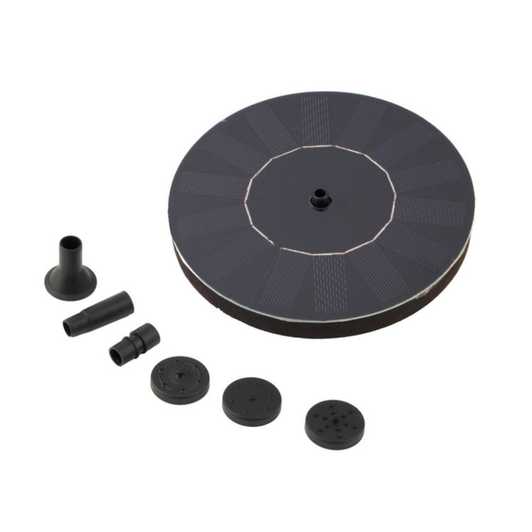 Solar Powered Water Pump Garden Fountain Floating Panel Watering Pond Kit for Waterfalls Water Display Park Pool Decoration Fountain, Diameter: 16cm