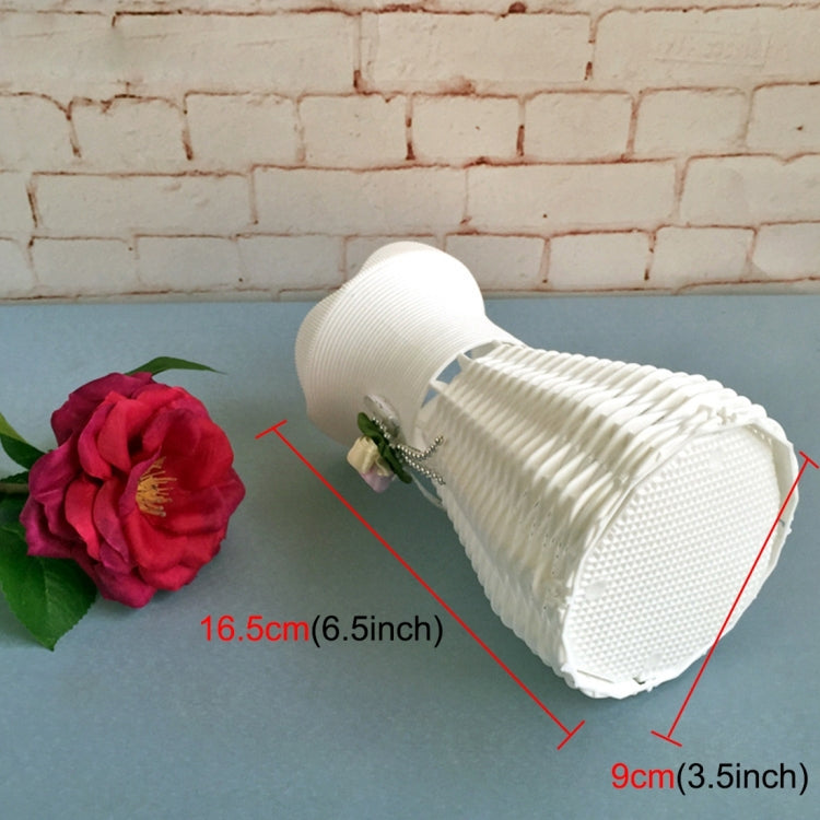 Plastic Flower Pots Medium Size Flower Pots Fashion Balcony Garden Plant Planter Home Decoration, Ribbon Random Color Delivery