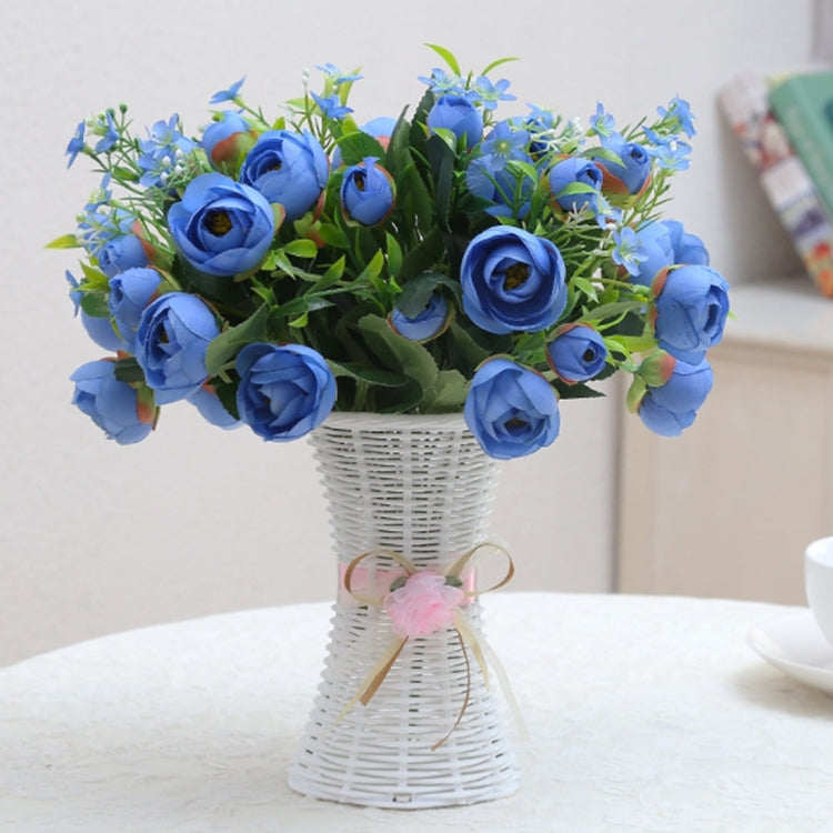 Plastic Flower Pots Medium Size Flower Pots Fashion Balcony Garden Plant Planter Floral Vase Home Decoration, Ribbon Random Color Delivery