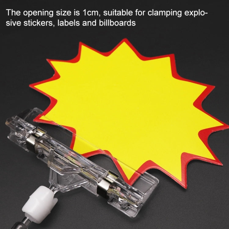 2pcs JHB01 Pop Advertising Clip Supermarket Promotional Price Tag Price Tag