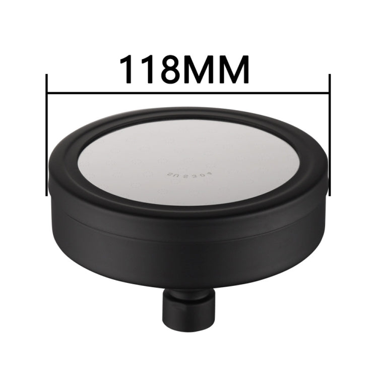 Removable and Washable 304 Stainless Steel Round Pressurized Top Spray Shower Head, Size: 118mm
