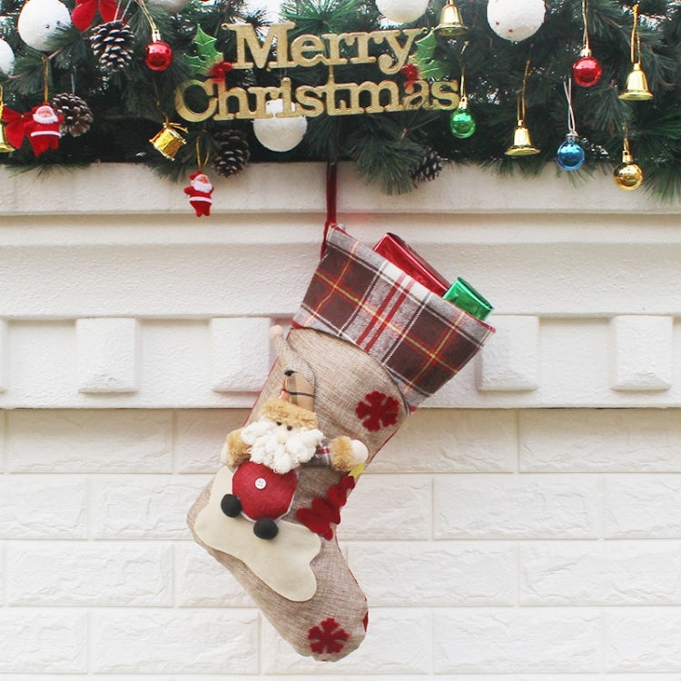 Hang Ornament Christmas Stockings Present Bag, Random Style Delivery