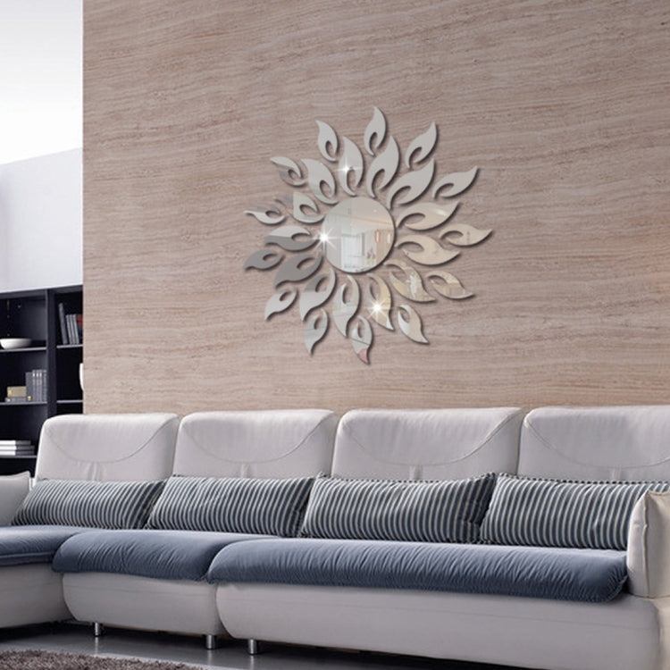 Sunflower Mirror Wall Sticker Bedroom Living Room Decoration Wall Stickers