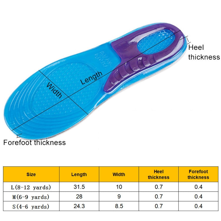 1 Pair Military Training Shock Resistance Sports Insoles Soft and Comfortable Stretch Thick Insoles, Size: M(38-42 Yards)