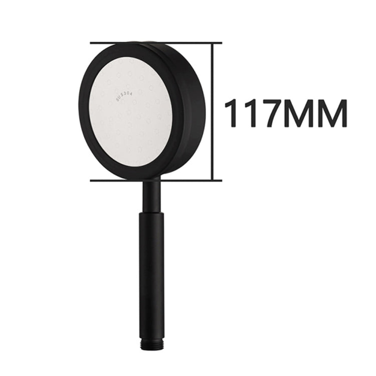 Removable and Washable 304 Stainless Steel Round Pressurized Handheld Shower Head, Size: 117mm