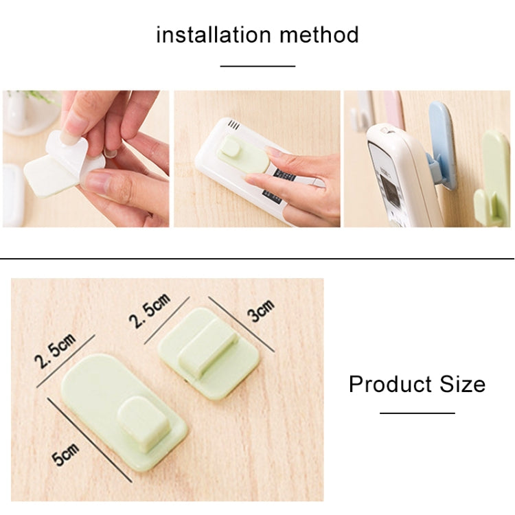 Paste Type Remote Control Receive Hook Multi-functional Wall Hooks, Random Color Delivery