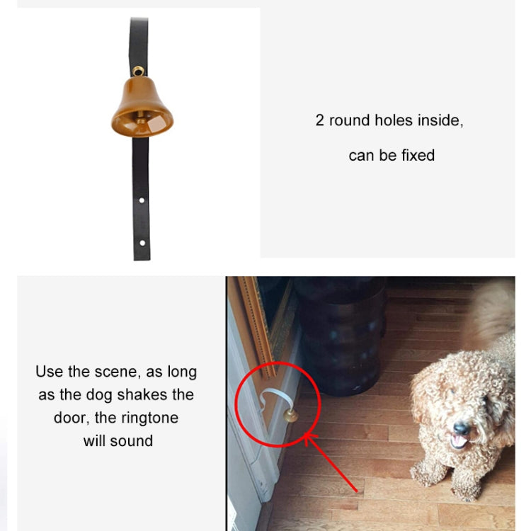 Retro Christmas Bell Metal Wall Bells Pet Dog Training Doorbell Home Decor