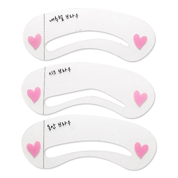 50 PCS 3 in 1 Eyebrow Stencil Shape Template Tools