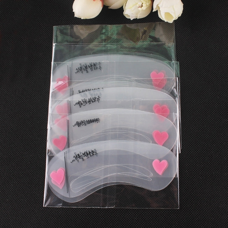 50 PCS 3 in 1 Eyebrow Stencil Shape Template Tools
