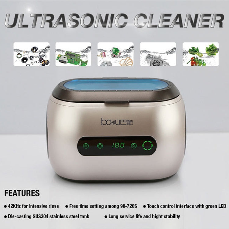 baku BA-3060A 110V Touch Version Household Glasses Jewelry Cleaning Tools Ultrasonic Cleaning Machine, US Plug