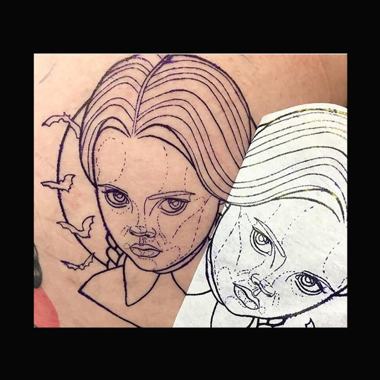 100pcs / Box Triple Tattoo Hand Drawing Transfer Paper