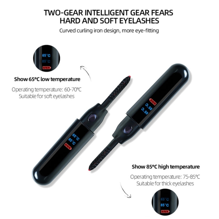 K-CU1908 Portable USB Charging Digital Display Perm Eyelash Curler