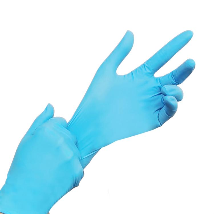 100 PCS Blue Disposable Butyronitrile Gloves Housework Supplies, Size: M, Suitable for Palm Width: 8cm-9cm