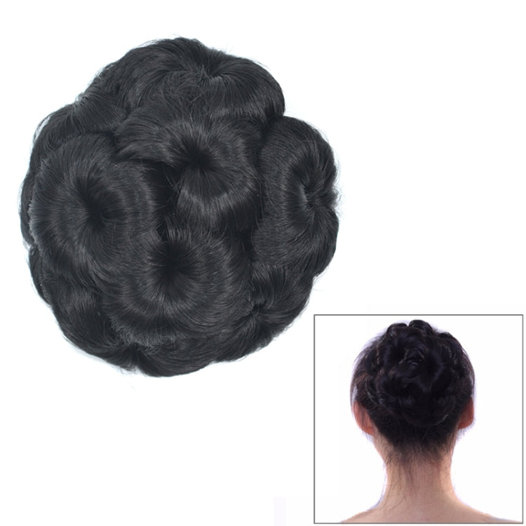 Wig Ball Head Flower Hairpin Hair Bag Wig Headband for Bride
