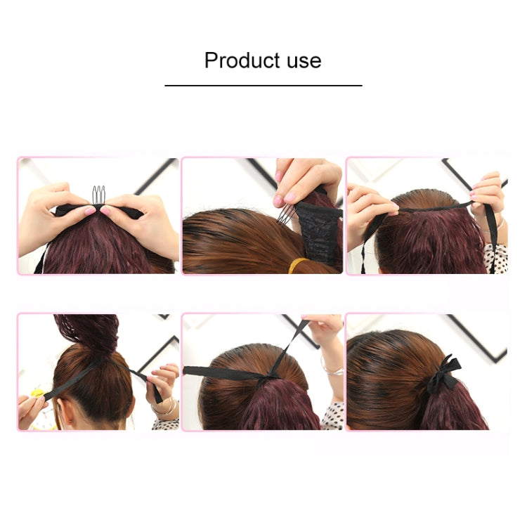 Natural Long Straight Hair Ponytail Bandage-style Wig Ponytail for Women，Length: 75cm