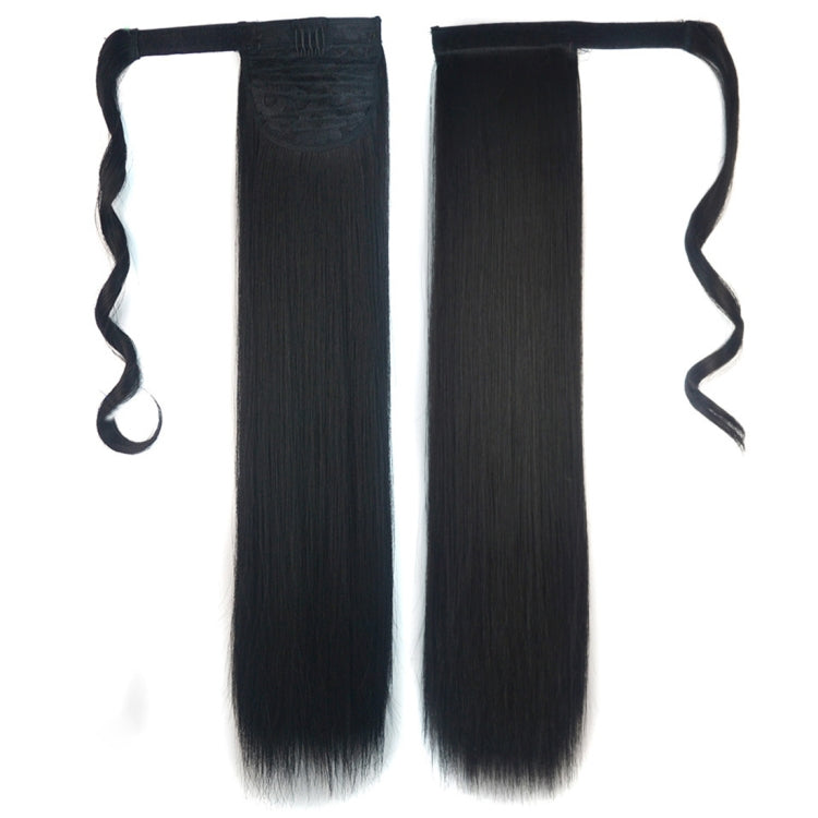 1B# Invisible Seamless Bandage-style  Wig Long Straight Hair Wig Ponytail