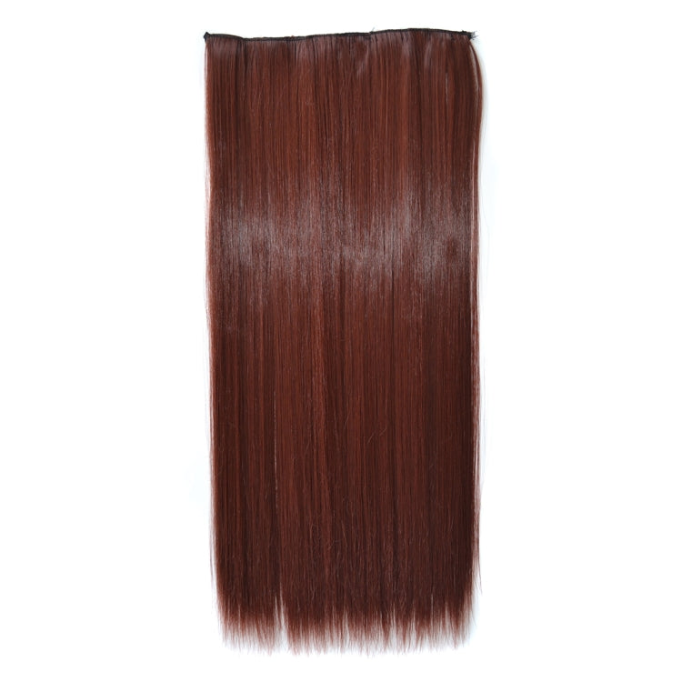 33M35# One-piece Seamless Five-clip Wig Long Straight Wig Piece