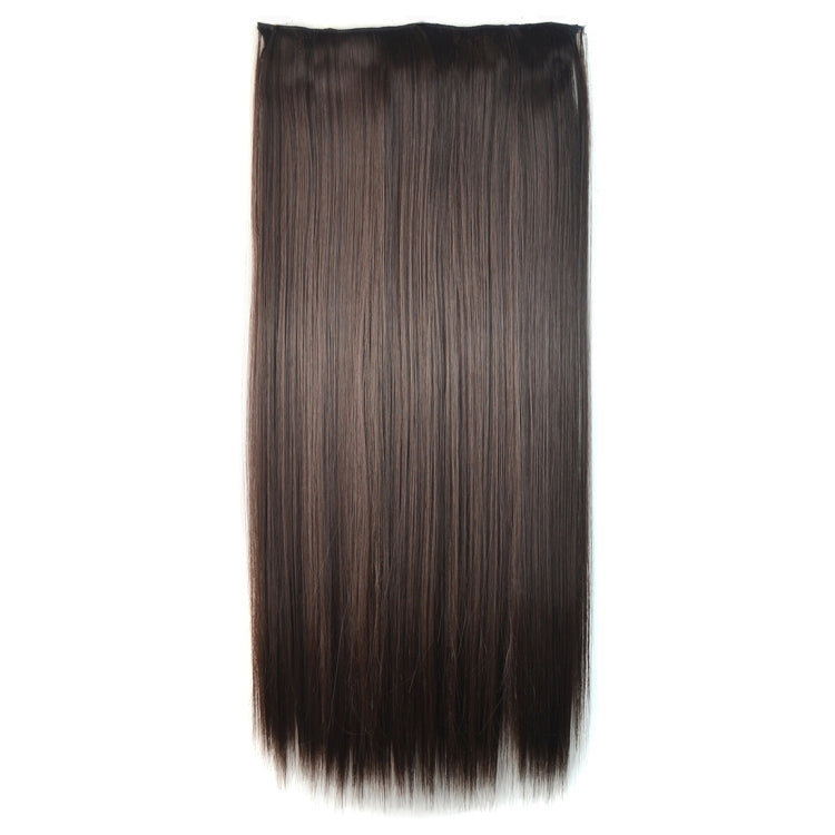4B# One-piece Seamless Five-clip Wig Long Straight Wig Piece