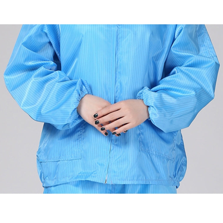 Antistatic Top Short Dust-free Jacket Lapel Overalls,Size:XXXXL