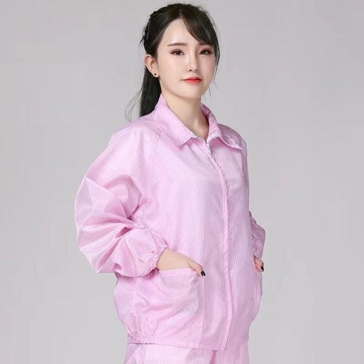 Antistatic Top Short Dust-free Jacket Lapel Overalls,Size:S