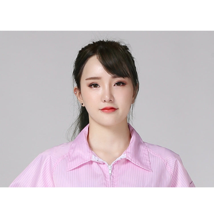 Antistatic Top Short Dust-free Jacket Lapel Overalls,Size:S