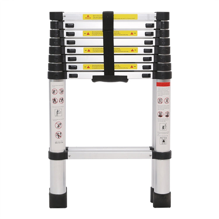 Multifunctional Thickened Aluminum Alloy Single-sided Telescopic Ladder, Size: 2.6m