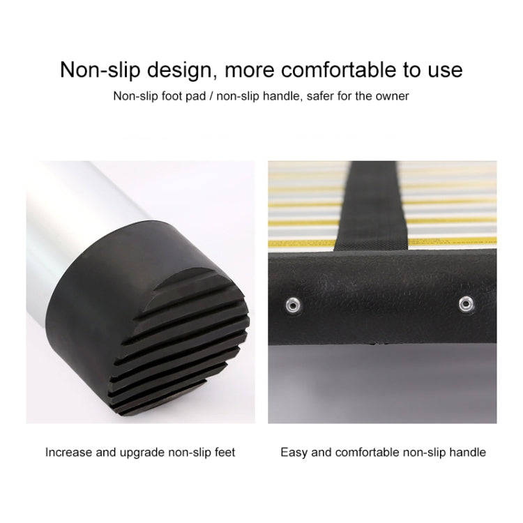 Multifunctional Thickened Aluminum Alloy Single-sided Telescopic Ladder, Size: 2m