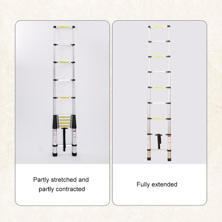 Multifunctional Thickened Aluminum Alloy Single-sided Telescopic Ladder, Size: 3.2m