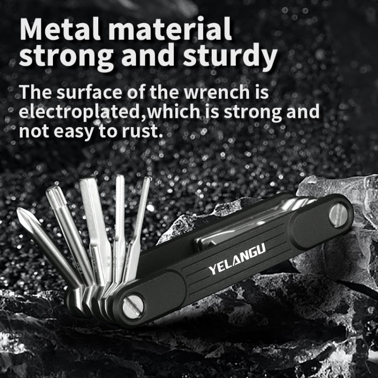 YELANGU 10 in 1 Multifunctional Wrench Screwdriver Tool