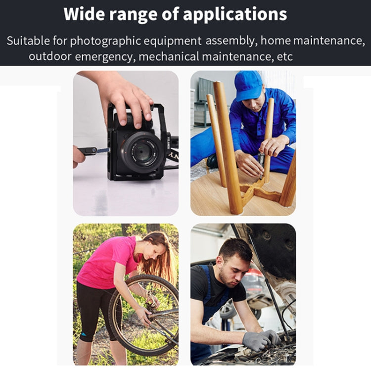 YELANGU 10 in 1 Multifunctional Wrench Screwdriver Tool