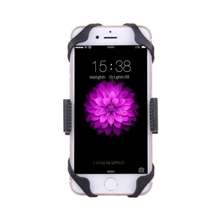 360 Degree Rotation Bicycle Phone Holder with Flexible Stretching Clip for iPhone 7 & 7 Plus / iPhone 6 & 6 Plus / iPhone 5 & 5C & 5s