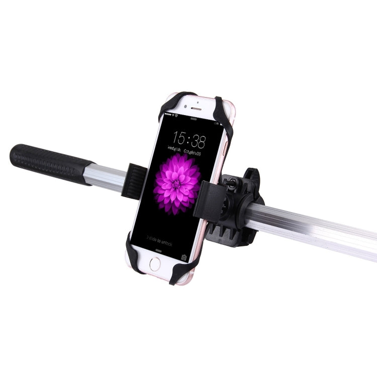360 Degree Rotation Bicycle Phone Holder with Flexible Stretching Clip for iPhone 7 & 7 Plus / iPhone 6 & 6 Plus / iPhone 5 & 5C & 5s