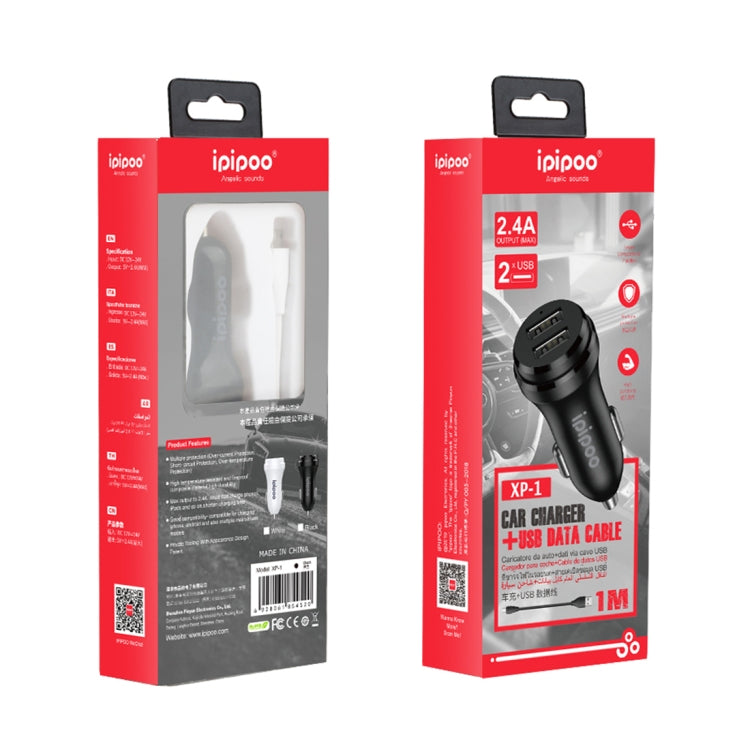 ipipoo XP-1 Dual USB Car Fast Charging Charger with Android Line