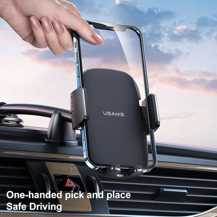 USAMS US-ZJ065 Car Center Console Windshield Mobile Phone Holder