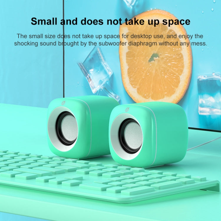 A1 USB Wire-controlled 9D Subwoofer Sound Mini Wired Speaker, Premium Version