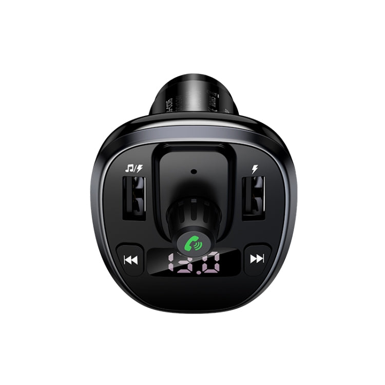 USAMS US-CC115 C21 Dual USB 3.4A Digital Display Wireless FM Car Charger