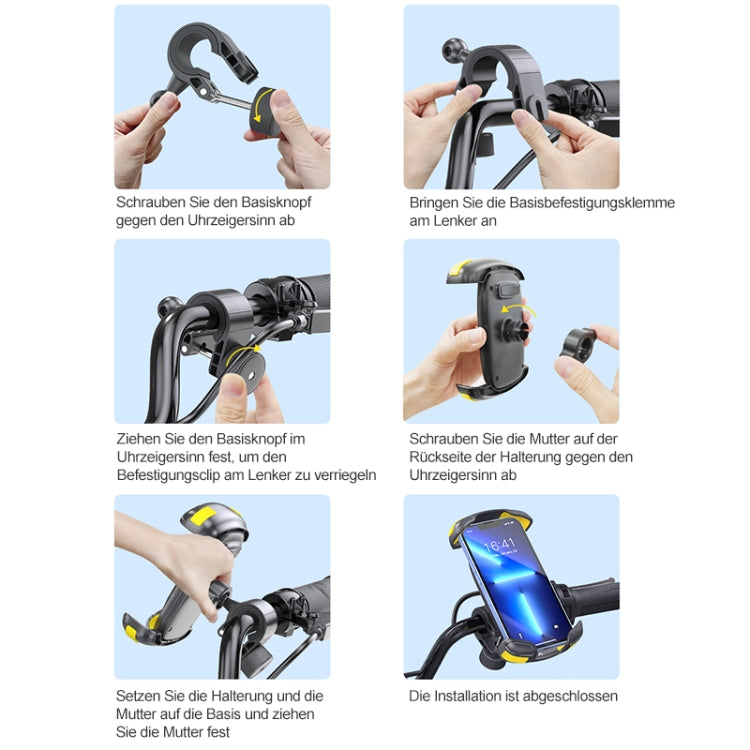 Motorcycle Bicycle Phone Riding Holder Bracket