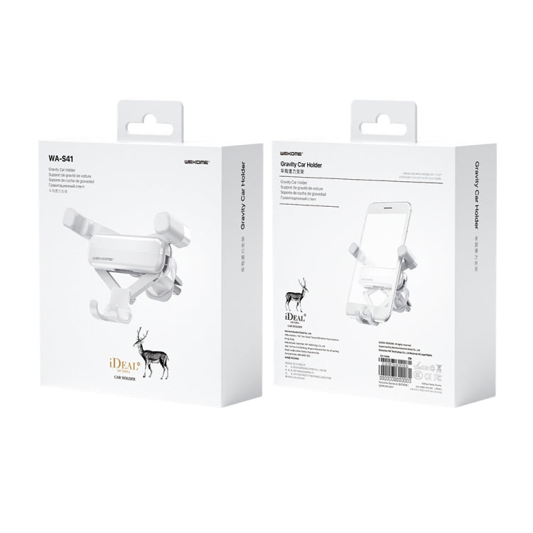 WK WA-S41 iDeal Series Car Gravity Bracket Car Air Outlet FoldingMobile Phone Holder Bracket