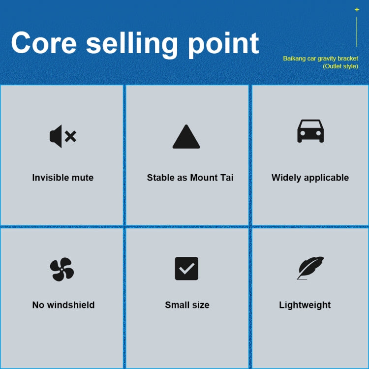 WK WA-S41 iDeal Series Car Gravity Bracket Car Air Outlet FoldingMobile Phone Holder Bracket
