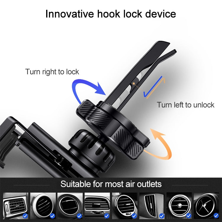 USAMS US-ZJ058 Retractable Gravity Car Holder for 4.7 - 7 inch Smartphones