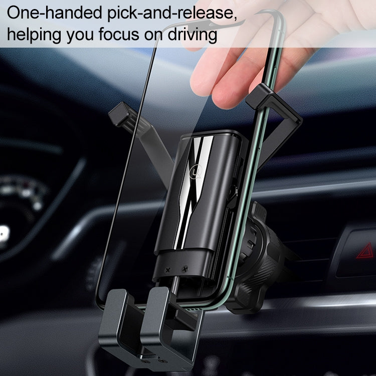 USAMS US-ZJ058 Retractable Gravity Car Holder for 4.7 - 7 inch Smartphones