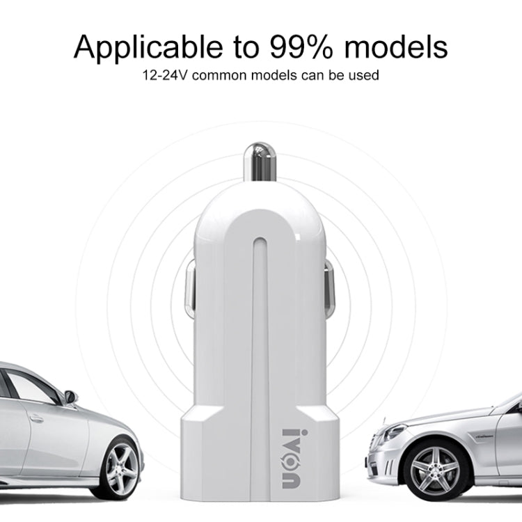 IVON CC13 QC 3.0 Fast Charging Car Charger Set with Type-C / USB-C Charging Cable