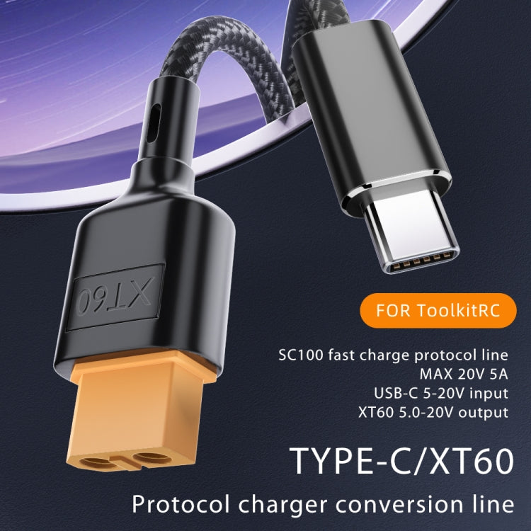USB-C / Type-C to XT60 Data Cable, Length: 50cm