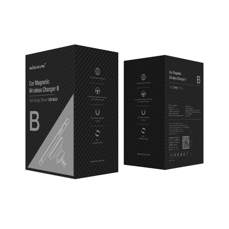 NILLKIN MC027 Car Air Outlet Vent Mount Clamp Holder 10W Fast Charging Qi Magnetic Wireless Charger