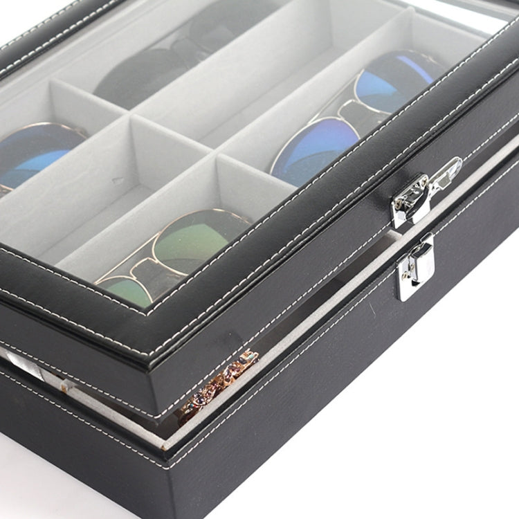 8 Grids Portable Sunglasses Protective Storage Box